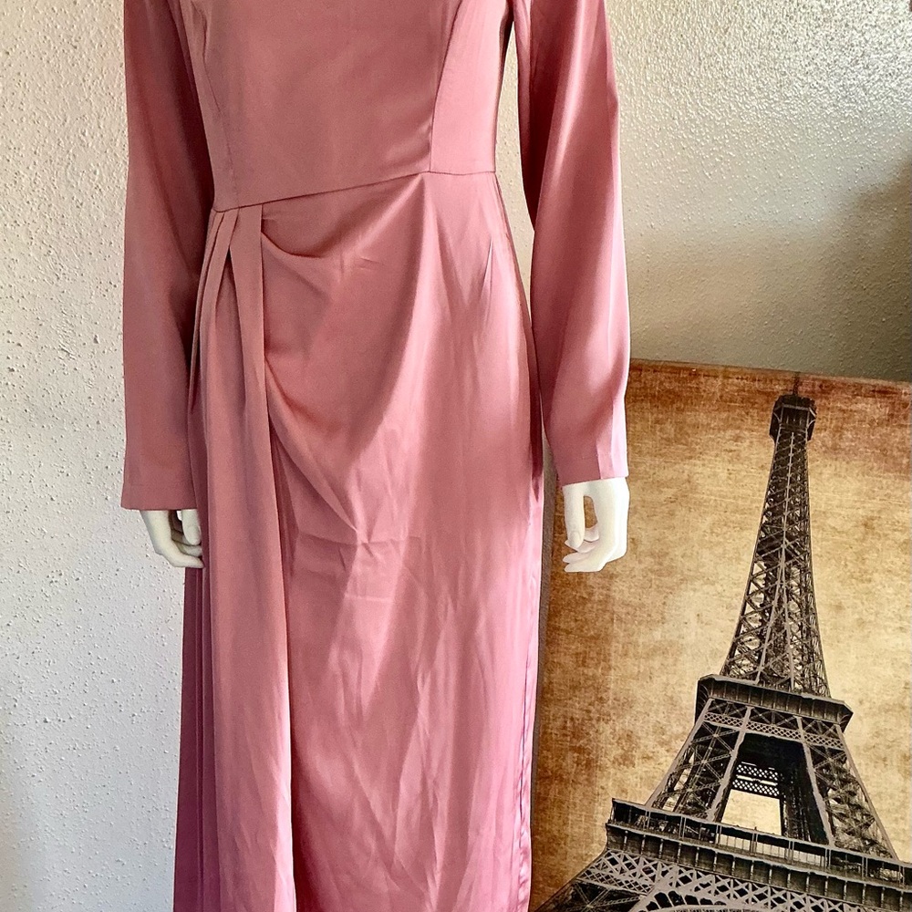 SHEIN Blush Long Sleeve Dress